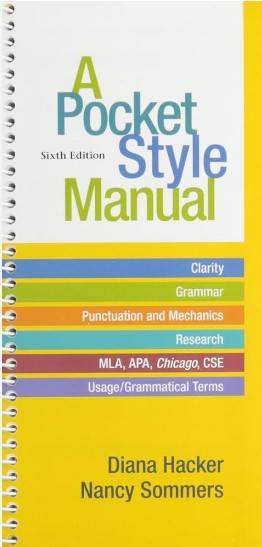 book titled A Pocket Style Manual, 6th Edition